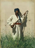 Vasily Vereshchagin dutar player 1870 Art A4 Photo Print