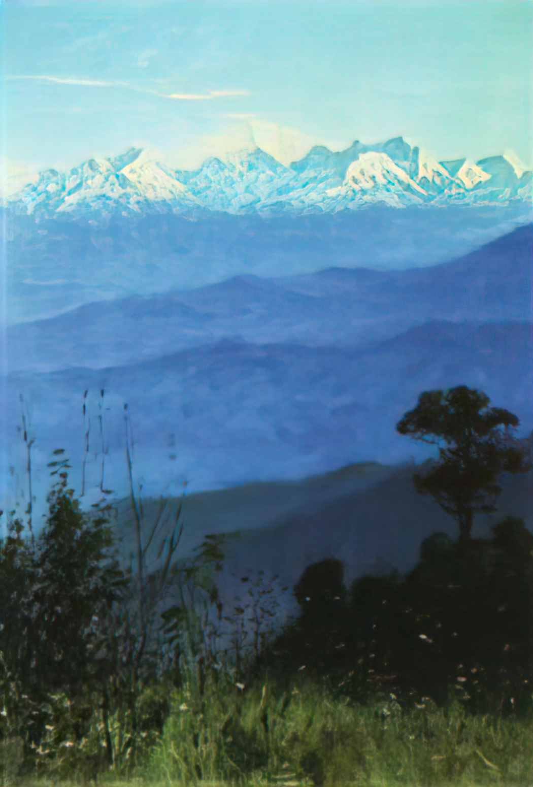 Vasily Vereshchagin himalayas in the evening 1875 Art A4 Photo Print