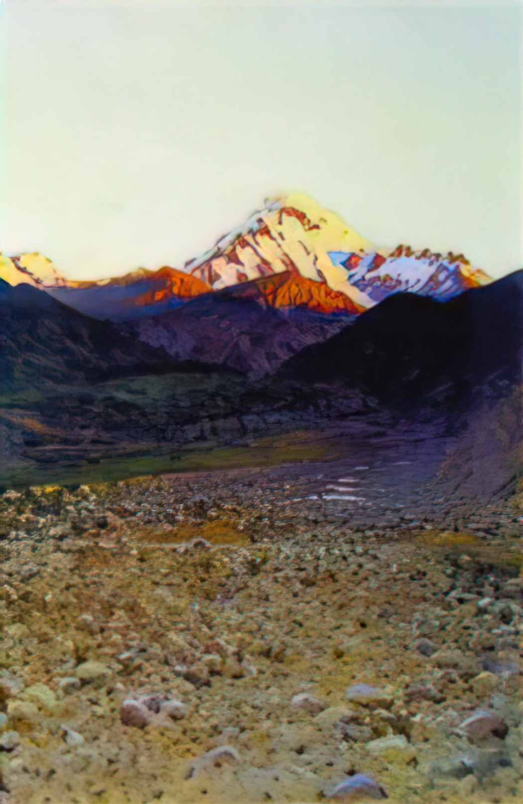 Vasily Vereshchagin in the mountains Art A4 Photo Print