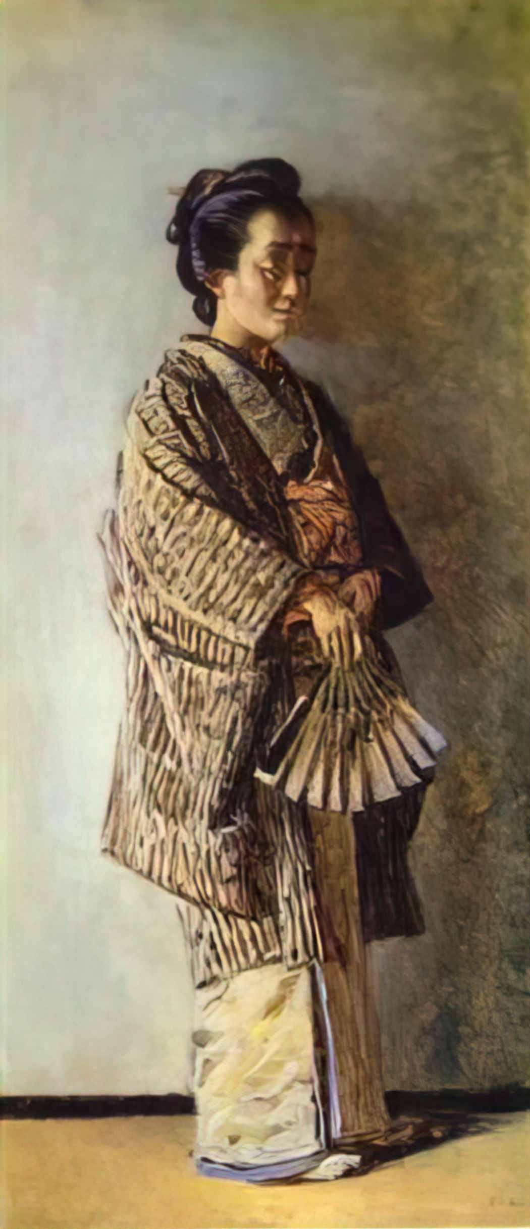 Vasily Vereshchagin japanese woman Art A4 Photo Print
