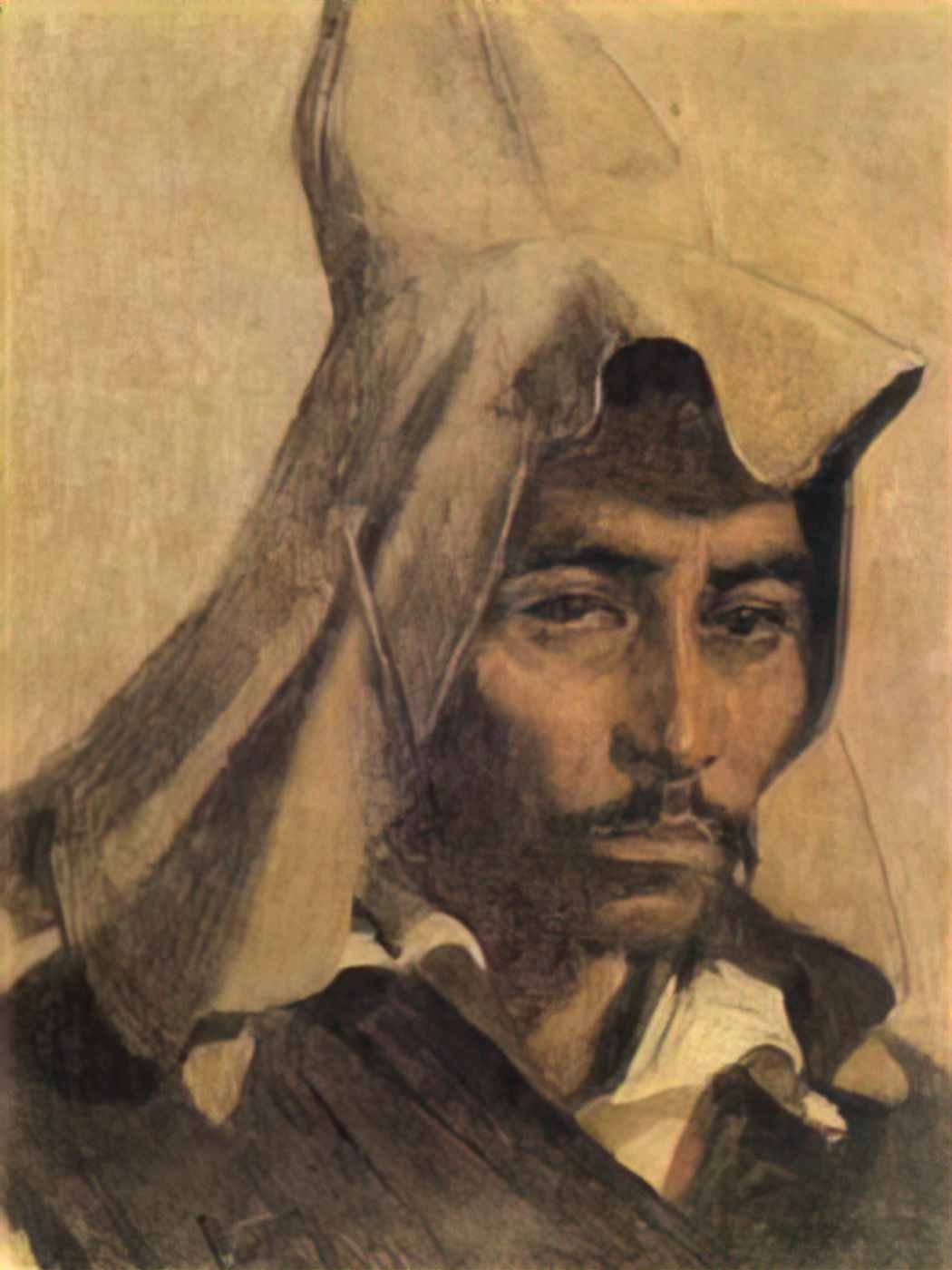 Vasily Vereshchagin kazakh with his national headdress Art A4 Photo Print