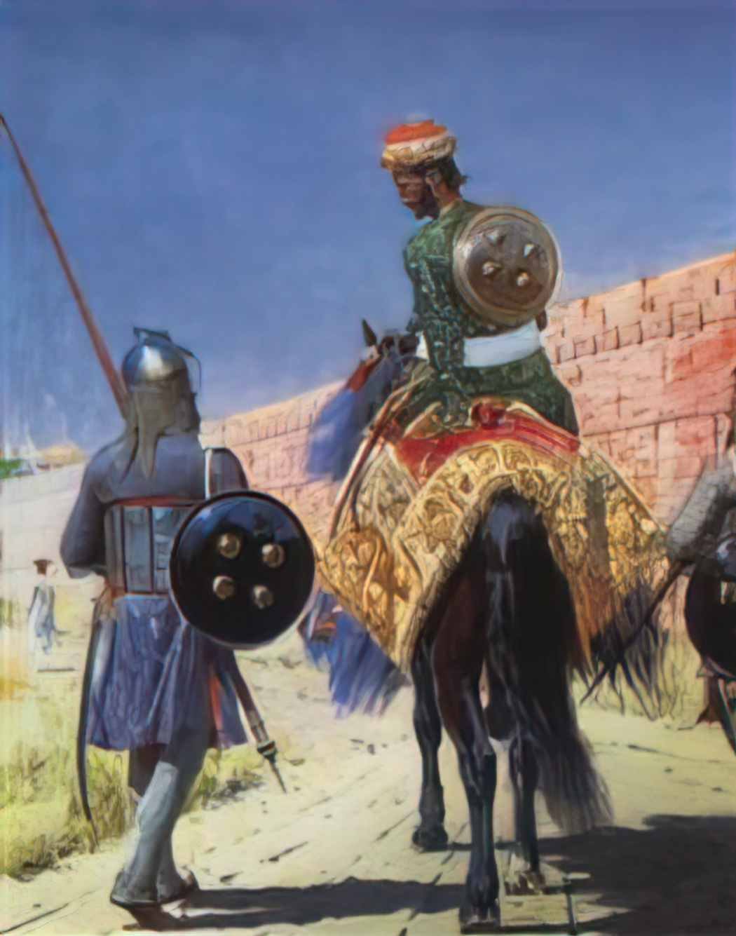 Vasily Vereshchagin mounted warrior in jaipur Art A4 Photo Print
