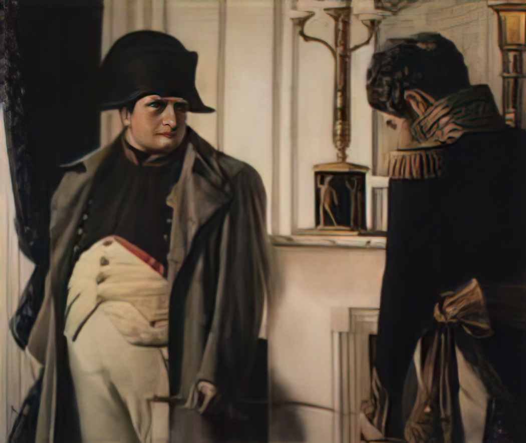 Vasily Vereshchagin napoleon and general lauriston peace at all costs Art A4 Photo Print