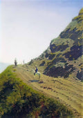 Vasily Vereshchagin nomadic road in the mountains of ala tau 1870 Art A4 Photo Print