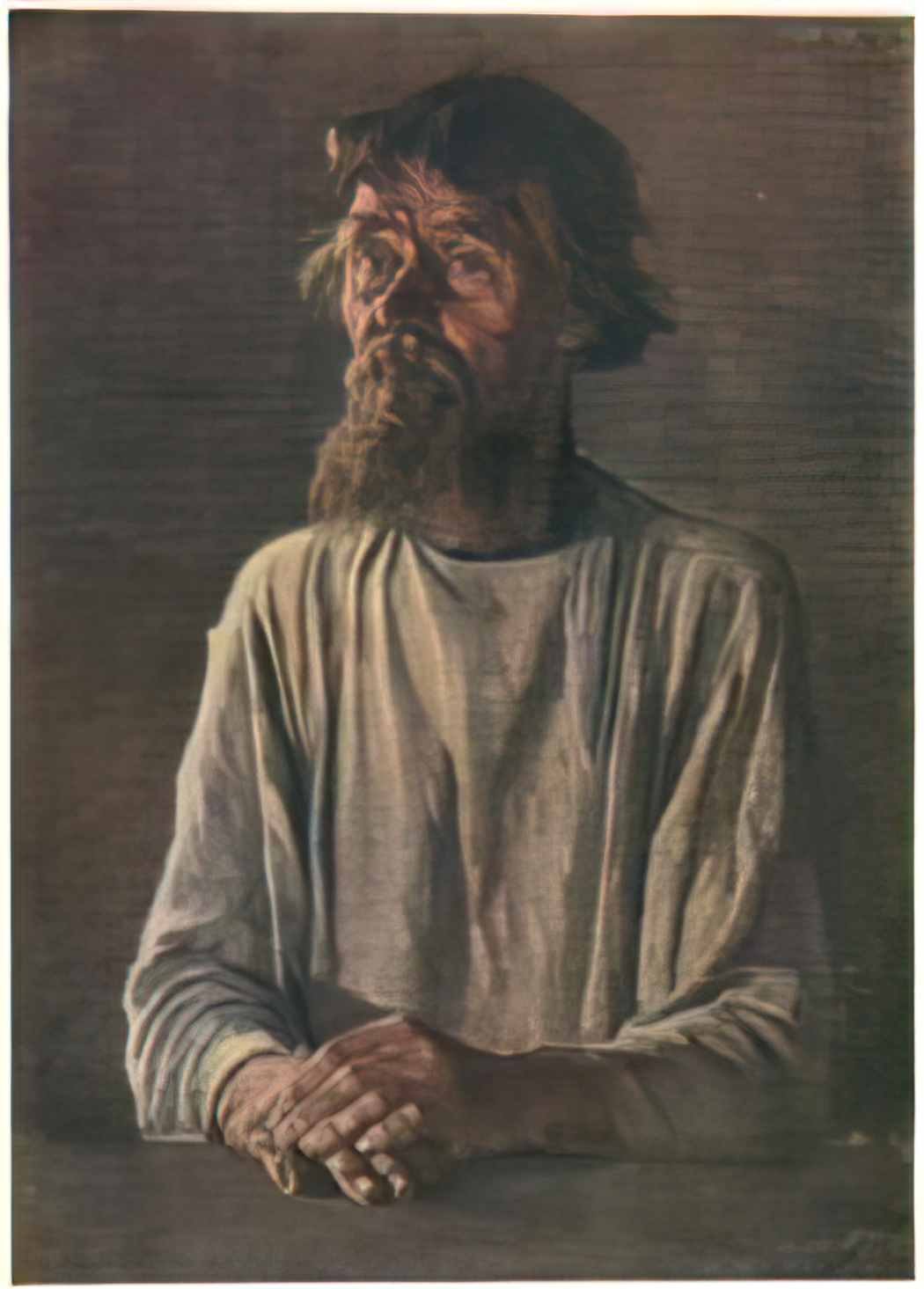 Vasily Vereshchagin old molokan in a light shirt 1865 Art A4 Photo Print