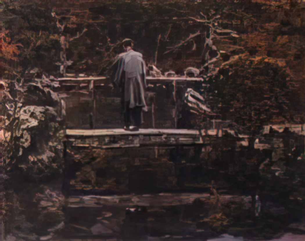Vasily Vereshchagin on the bridge Art A4 Photo Print