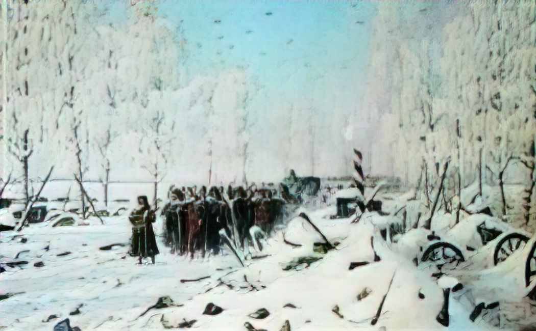 Vasily Vereshchagin on the road retreat and escape 1895 Art A4 Photo Print