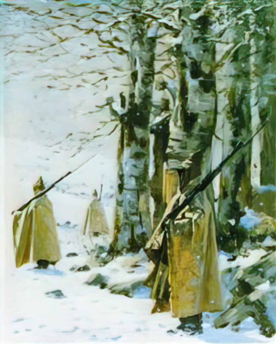 Vasily Vereshchagin picket in the balkan mountains Art A4 Photo Print