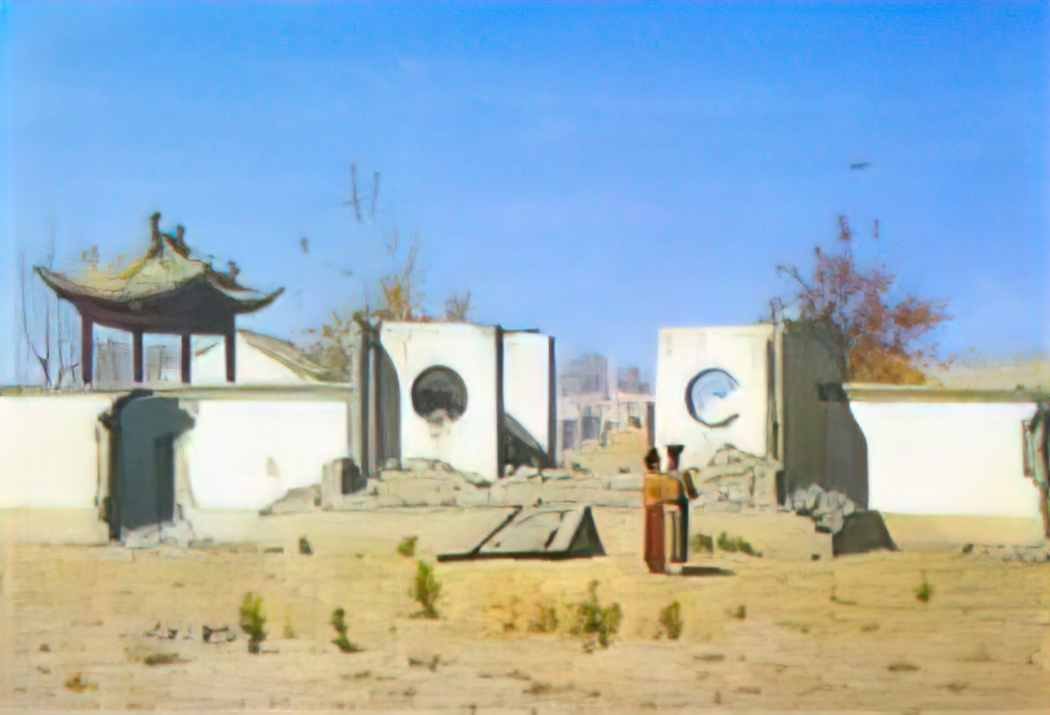 Vasily Vereshchagin the ruins of the chinese shrine ak kent 1870 Art A4 Photo Print