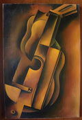Vasyl Yermylov mandolin c1920 Art A4 Photo Print