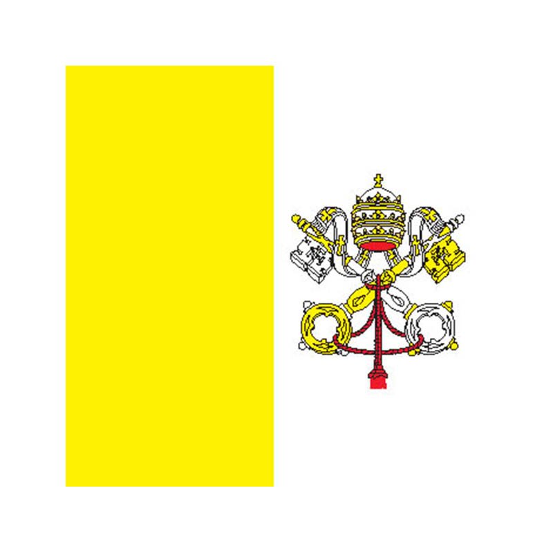 Vatican Flag N1849 A4 Photo Print