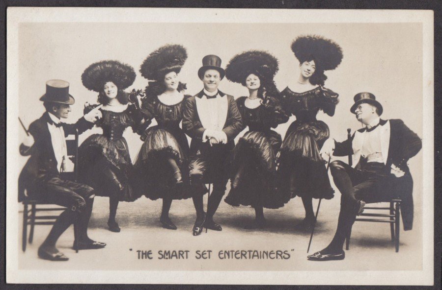 Vaudeville The Smart Set Ww1 Troop Entertainers Dance Can Can Vintage A4 Photo Print
