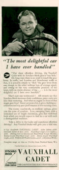 Vauxhall Cadet Car 1930s Vintage Retro Advert Poster