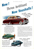 Vauxhall Cars 1954 1950s Vintage Retro Advert Poster