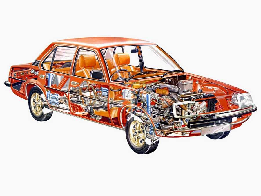 Vauxhall Cavalier cutaway A4 Photo Print