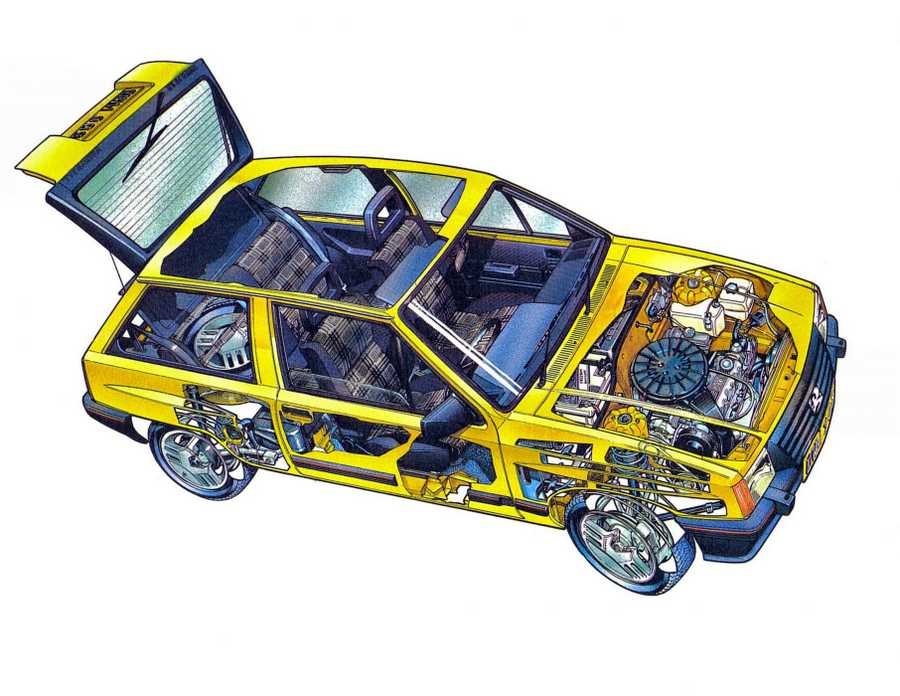 Vauxhall Nova cutaway A4 Photo Print