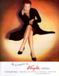 Vayle Nylons Vision 1950s Vintage Retro Advert Poster
