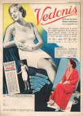 Vedonis Lingerie Gown 1930s Vintage Retro Advert Poster