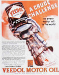 Veedol Crude Hand Vintage Retro Advert Ads A4 Photo Print