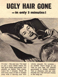 Veet Cream Chair 1950s Vintage Retro Advert Poster