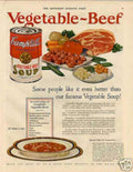 Vegetable Beef Soup Vintage Retro Advert Ads A4 Photo Print
