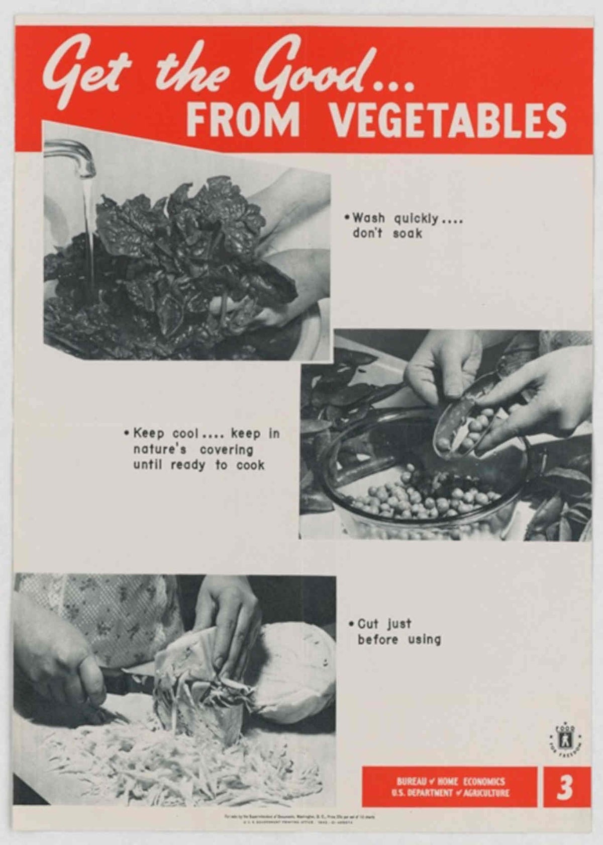 Vegetable Kitchen Poster American World War II Advert Poster