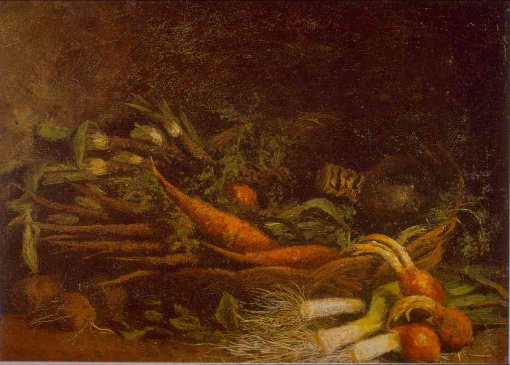 Vegetables Van Gogh A4 Photo Print