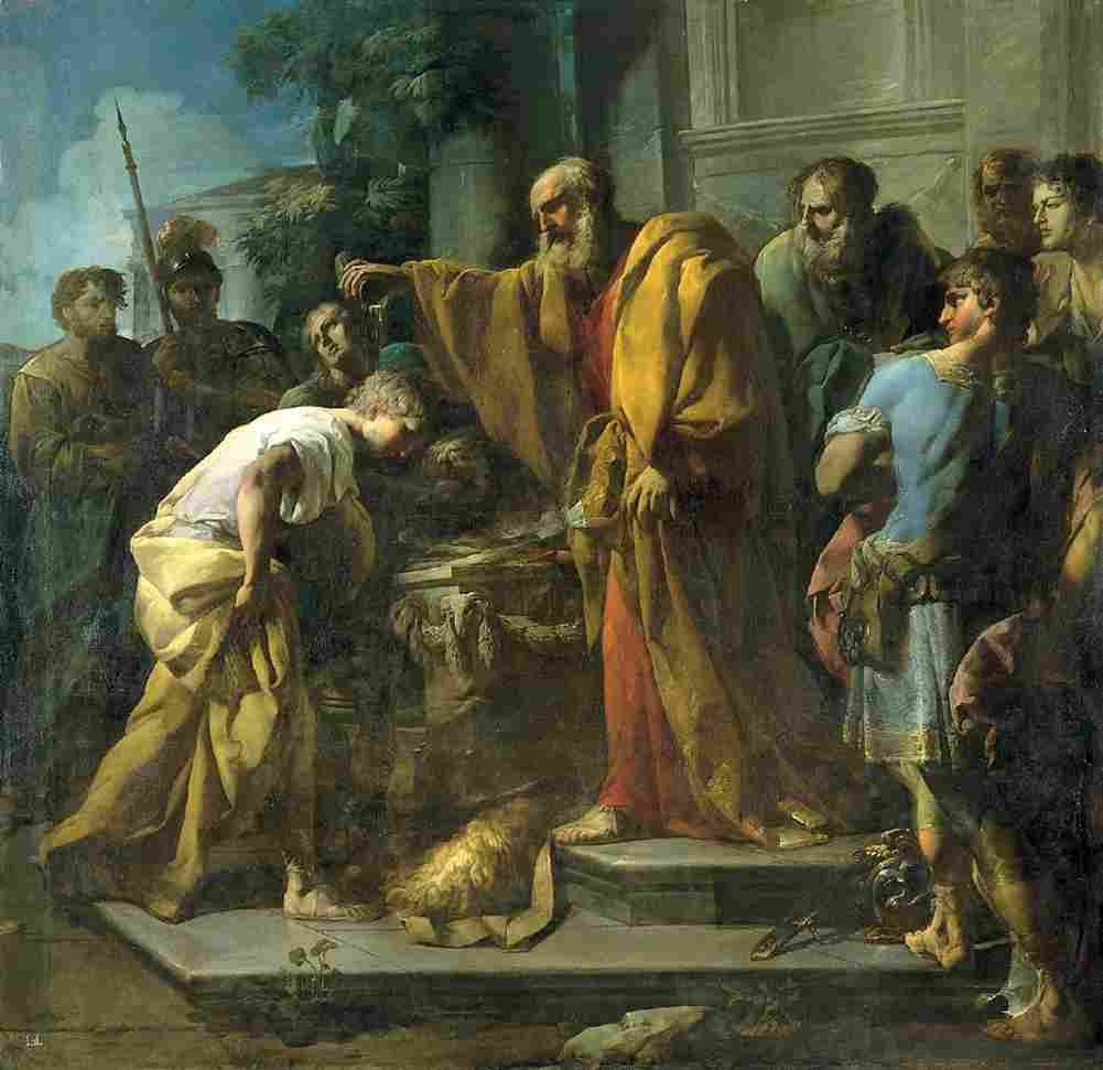 Velazquez gonzalez anointing of david by samuel Art A4 Photo Print