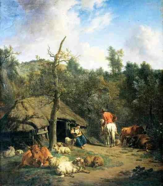 Velde Adriaen Van De 5 71Hut A4 Photo Print