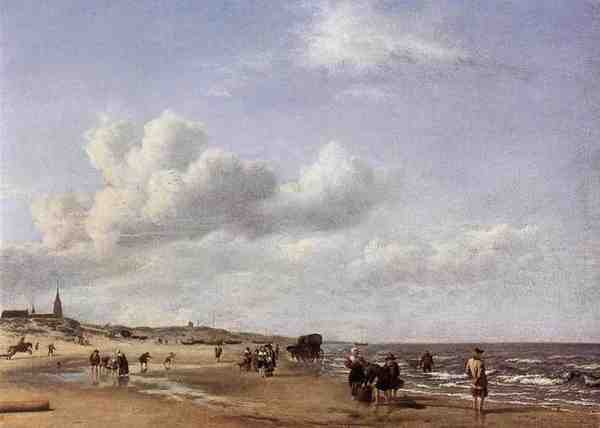 Velde Adriaen Van De The Beach At Scheveningen A4 Photo Print