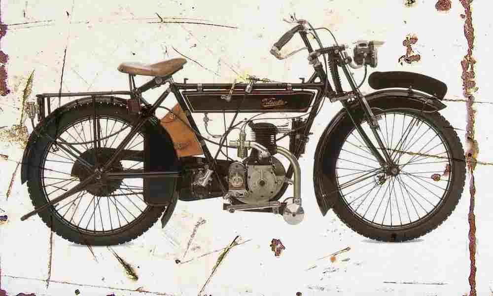 Velocette D2 1921 Aged Vintage A4 Photo Print