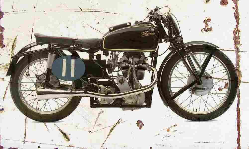 Velocette KTT Mark8 1947 Aged Vintage A4 Photo Print