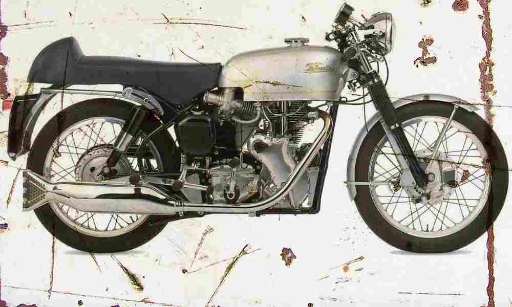 Velocette Thruxton Venom 1967 Aged Vintage A4 Photo Print