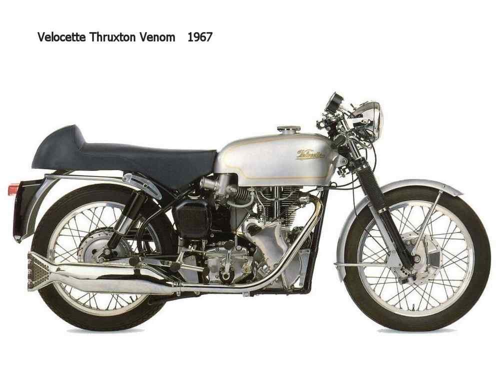 Velocette Thruxton Venom 1967 motorbike A4 Photo Print