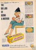 Velveta Mother Job Vintage Retro Advert Ads A4 Photo Print