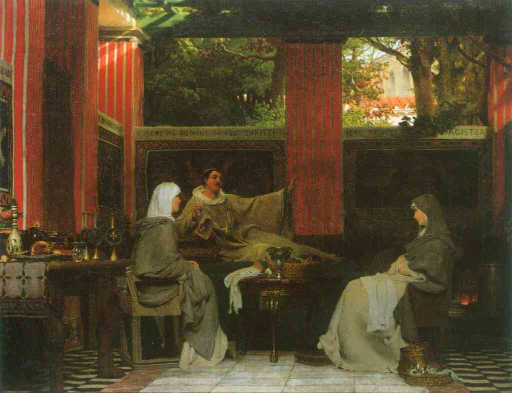 Venantius Fortunatus Contributes Radegund Vi Alma Tadema A4 Photo Print