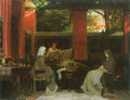 Venantius Fortunatus contributes Radegund VI by Alma Tadema A4 Photo Print