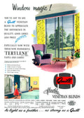 Venetian Blinds Quilt 1950s Vintage Retro Advert Poster
