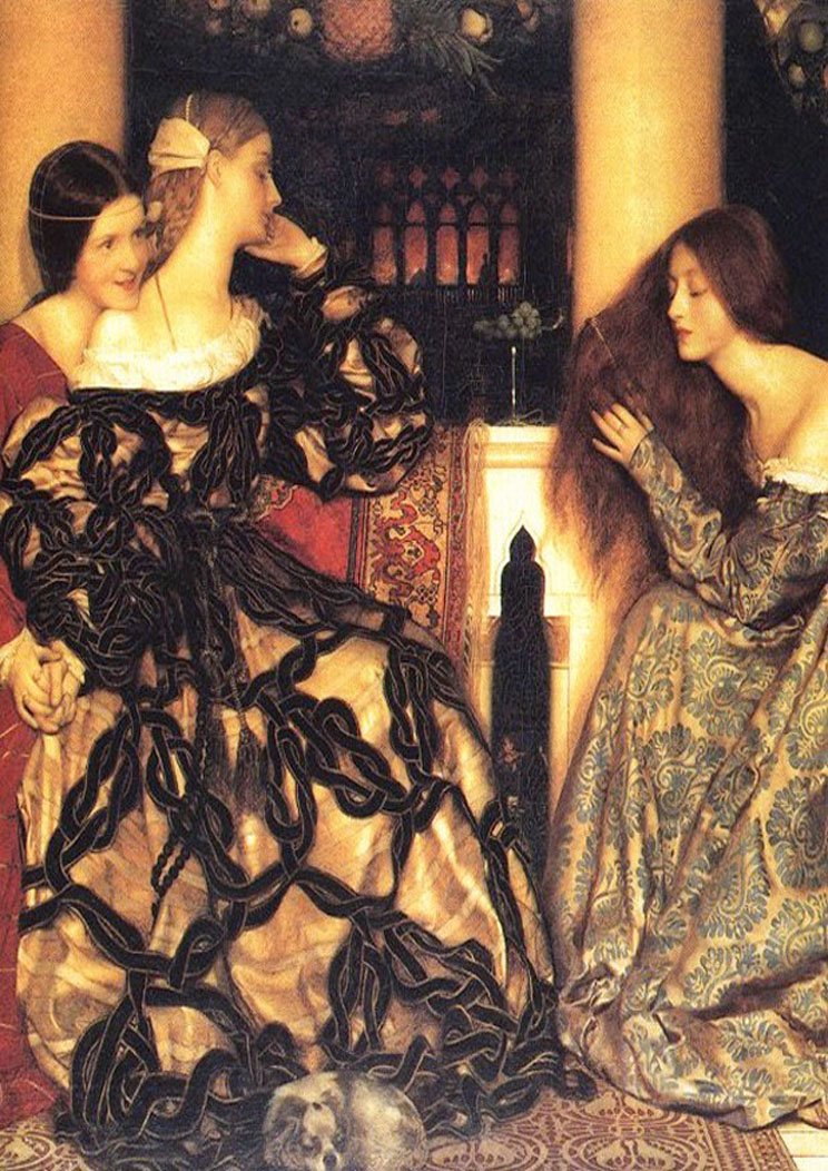 Venetian Ladies Listening to a Serenade A4 Photo Print