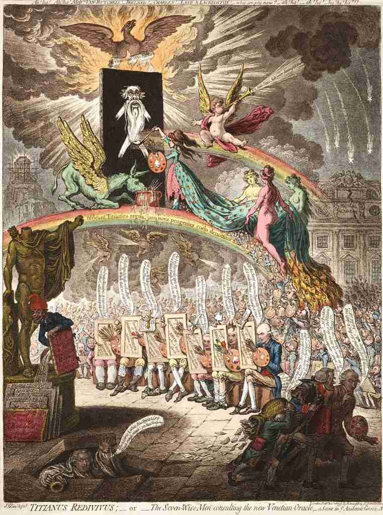 Venetian Oracle 1797 Cartoon Joke 001 Vintage A4 Photo Print