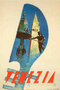 VeneziaGondola Vintage Advert A4 Photo Print