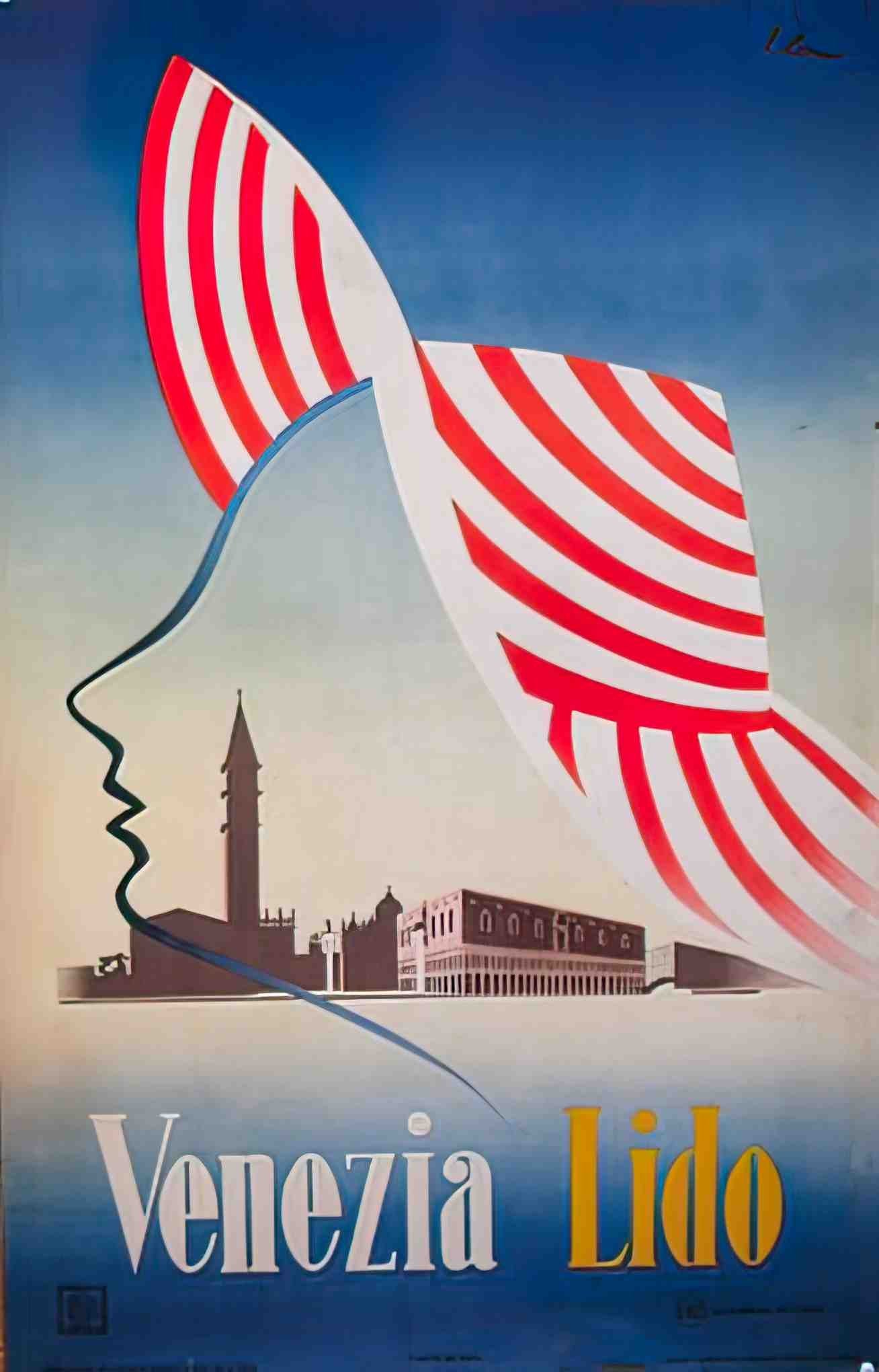 VeneziaLidoHat Advert A4 Photo Print