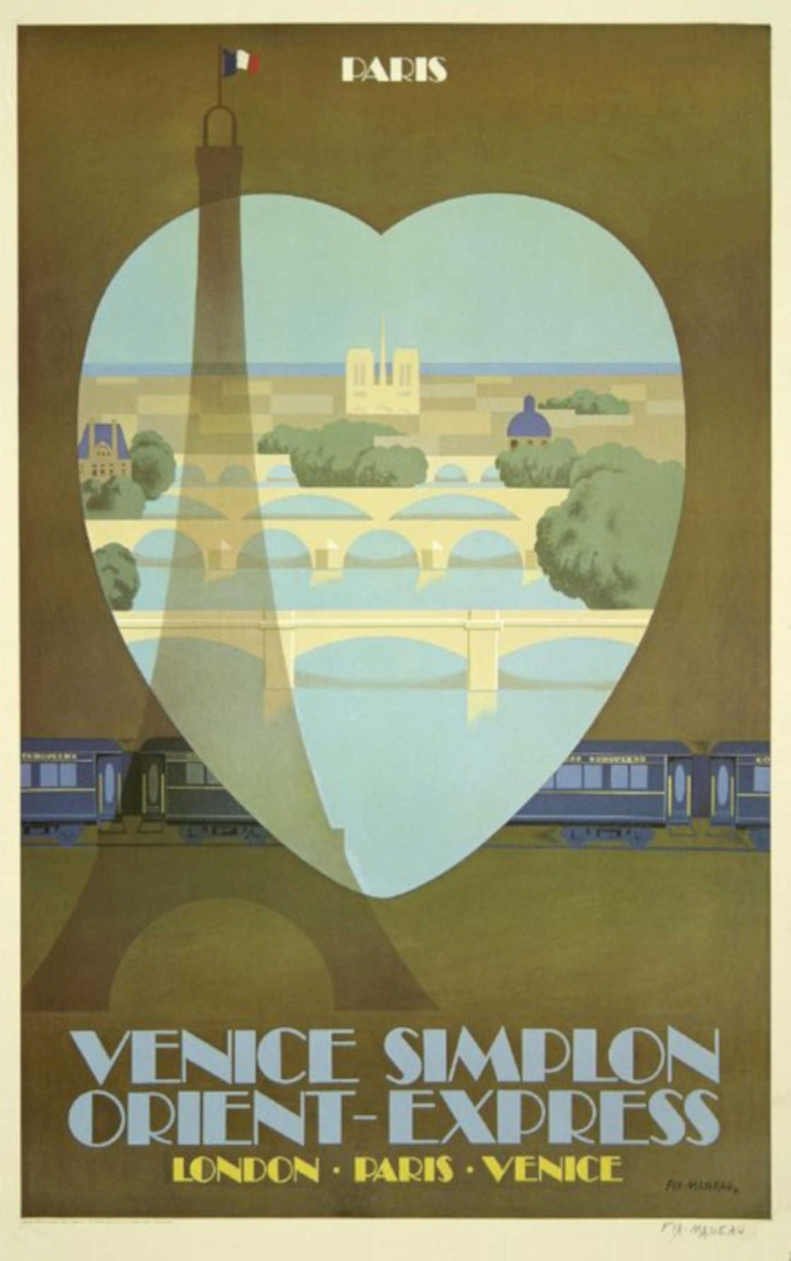 Venice Orient Express Vintage Retro Advert Poster A4 Photo Print