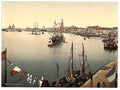 Venice harbor Venice Vintage A4 Photo Print