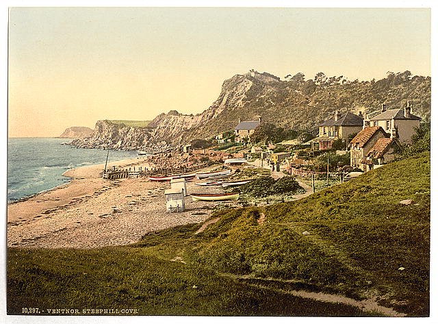 Ventnor Steephill Cove Isle of Wight Vintage A4 Photo Print