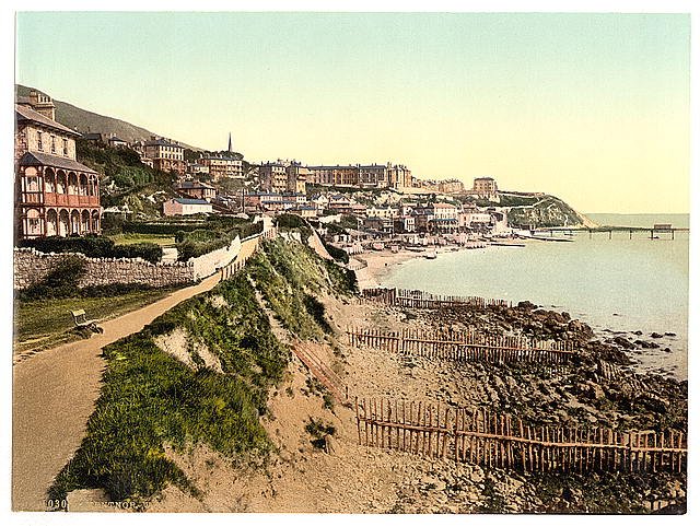 Ventnor from West Cliff Isle of Wight Vintage A4 Photo Print