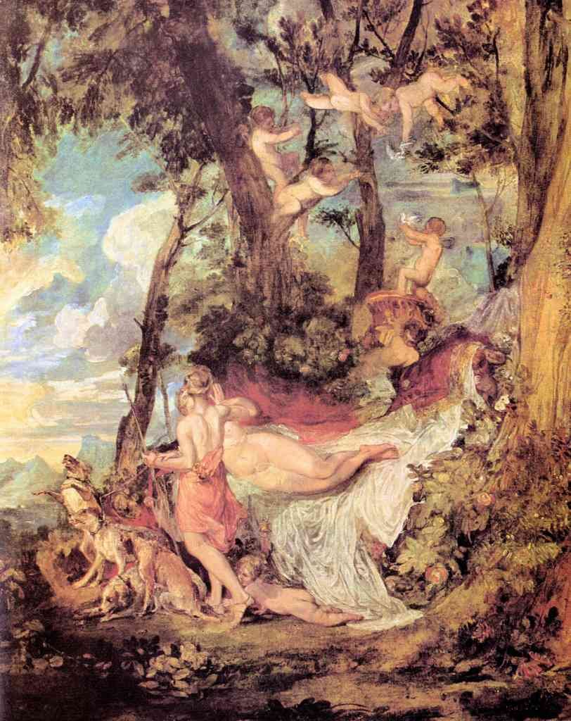 Venus And Adonis Joseph Mallord Turner A4 Photo Print