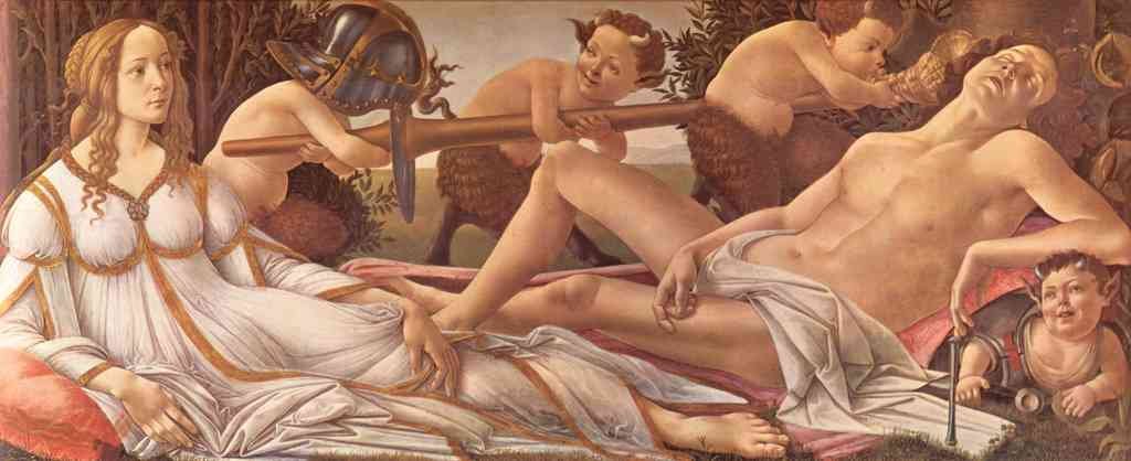 Venus And Mars Botticelli A4 Photo Print