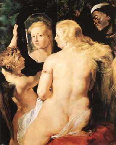 Venus at a Mirror A4 Photo Print