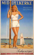 VerbaereMidDelkerke Vintage Advert A4 Photo Print